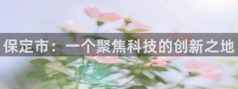cq9电子龙珠：保定市：一个聚焦科技的创新之地