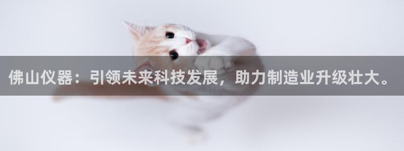 cq9电子关羽：佛山仪器：引领未来科技发展，助力制造业升级壮