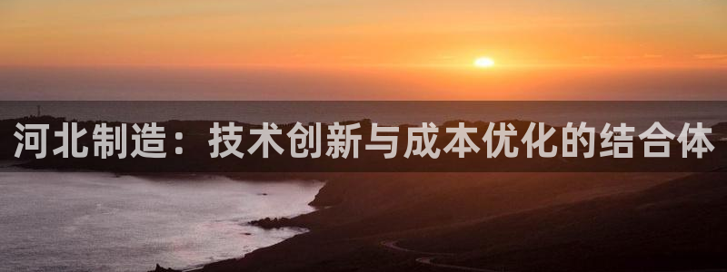 cq9电子游戏平台：河北制造：技术创新与成本优化的结合体