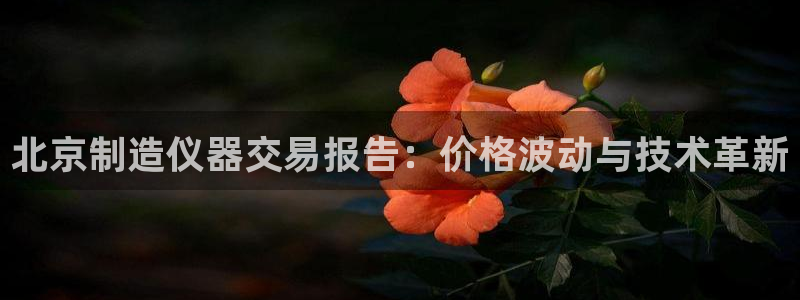 cq9电子完整视频：北京制造仪器交易报告：价格波动与技术革新