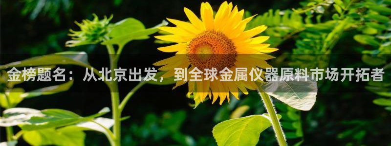 cq9电子跳跳高：金榜题名：从北京出发，到全球金属仪器原料市