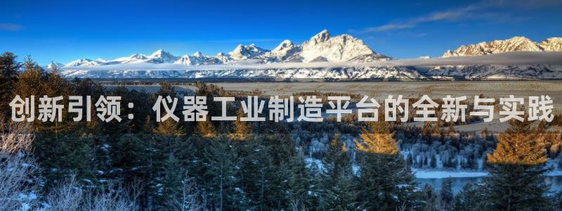 cq9电子免费版：创新引领：仪器工业制造平台的全新与实践