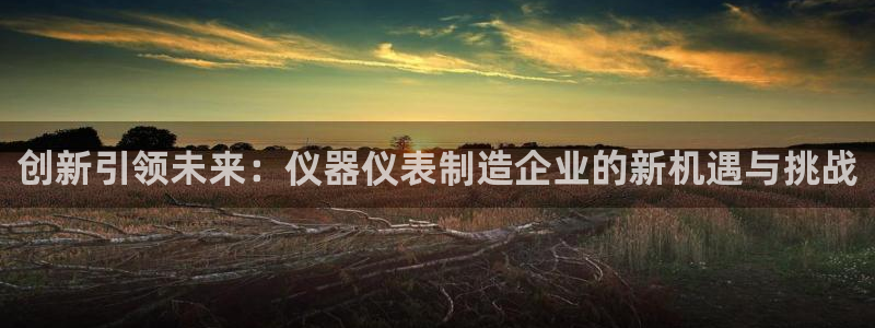 cq9电子榜爆分：创新引领未来：仪器仪表制造企业的新机遇与挑