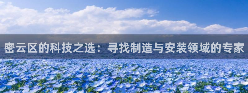 cq9电子跳更高试玩：密云区的科技之选：寻找制造与安装领域的