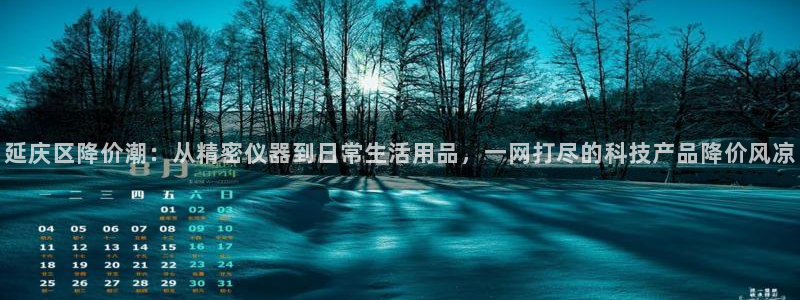电子龙舞cq9：延庆区降价潮：从精密仪器到日常生活用品，一网