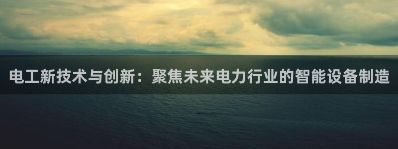 cq9电子最低消费：电工新技术与创新：聚焦未来电力行业的智能