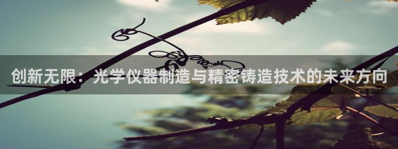 CQ9电子 可以控制吗：创新无限：光学仪器制造与精密铸造技术