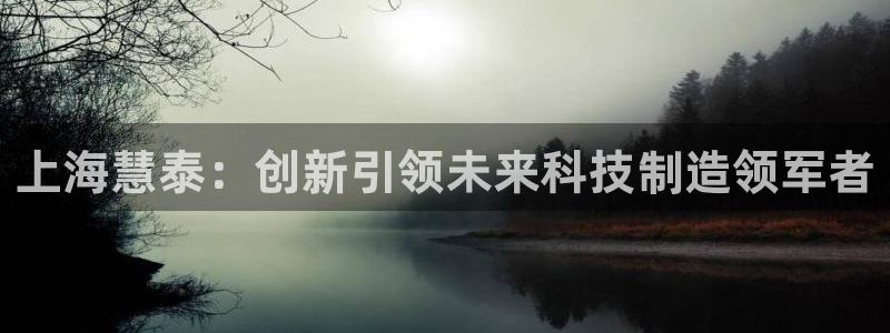 cq9电子传奇官网：上海慧泰：创新引领未来科技制造领军者