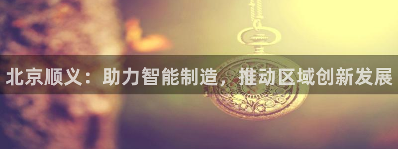 cq9电子黑豹：北京顺义：助力智能制造，推动区域创新发展