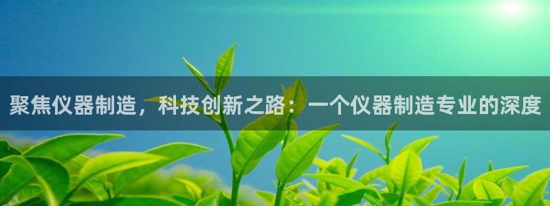 cq9传奇电子经验：聚焦仪器制造，科技创新之路：一个仪器制造