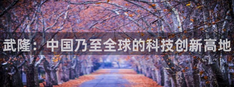 cq9电子游戏龙舟：武隆：中国乃至全球的科技创新高地